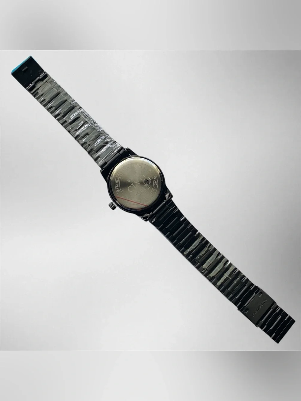 CIVO 8348 Black Dial Quartz Watch Date Stainless Steel Bracelet